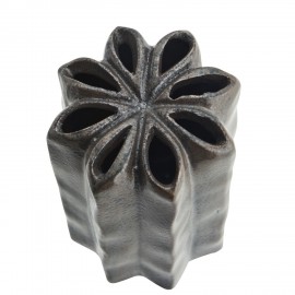 vase multi trous gres rouge artisanal rustique madam stoltz