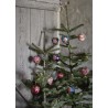 boules de noel artisanale papier mache peinte main fleurs madam stoltz