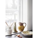 petit vase pichet terre cuite jaune artisanal madam stoltz