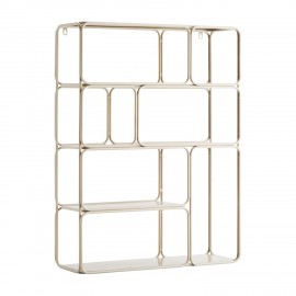 etagere murale laiton metal retro arrondie madam stoltz