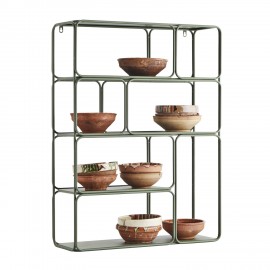 etagere murale metal vert kaki vintage retro madam stoltz