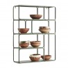 etagere murale metal vert kaki vintage retro madam stoltz