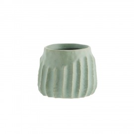 petit cache pot vert clair jade artisanal texture madam stoltz