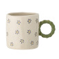 Petite tasse grès fleuri Bloomingville Dorthea Petite tasse grès fleuri Bloomingville Dorthea