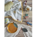 petite assiette orange gres bloomingville agnes