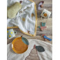 petite assiette orange gres bloomingville agnes