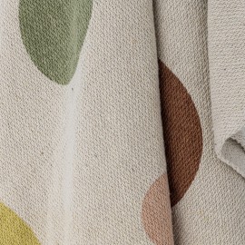 plaid pois cercles multicolore coton recycle bloomingville clennie