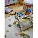 plaid pois cercles multicolore coton recycle bloomingville clennie
