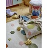plaid pois cercles multicolore coton recycle bloomingville clennie