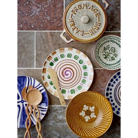 couverts a salade bois sculpte bloomingville pinar
