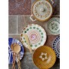 couverts a salade bois sculpte bloomingville pinar