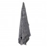 plaid coton recycle classique bleu bloomingville breso