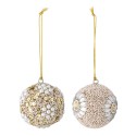 boules de noel perles brillantes rose bloomingville eleanore
