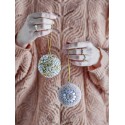 boules de noel perles brillantes rose bloomingville eleanore