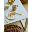 ensemble vaisselle bebe ceramique peinte chien bloomingville fenix