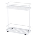 etagere rangement de douche acier blanc a poser yamazaki tower