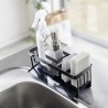 porte eponge evier egouttoir acier noir organiseur yamazaki