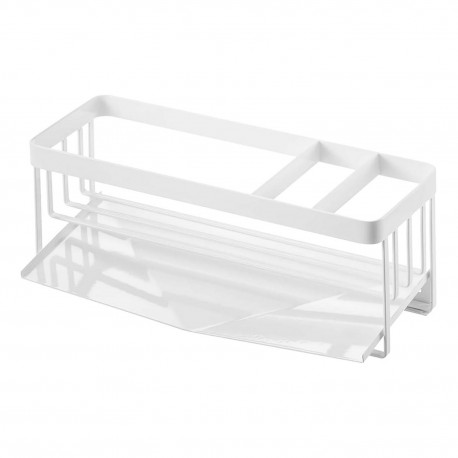 porte eponge evier cuisine egouttoir acier blanc yamazaki tower