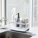 porte eponge evier cuisine egouttoir acier blanc yamazaki tower