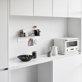 etagere murale blanche metal epure design yamazaki tower