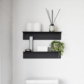 etagere murale etroite noire design acier yamazaki tower