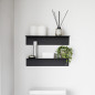 etagere murale etroite noire design acier yamazaki tower