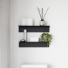 etagere murale etroite noire design acier yamazaki tower