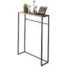 Table console étroite design acier bois Yamazaki Tower