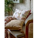 coussin salon brode oiseaux coton rectangulaire bloomingville ming