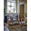 coussin salon brode oiseaux coton rectangulaire bloomingville ming