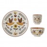 ensemble de vaisselle enfants gres peint oiseaux bloomingville bryn