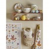 ensemble de vaisselle enfants gres peint oiseaux bloomingville bryn