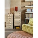tapis rond rose pastel nude tufte laine hk living