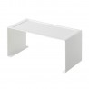 etagere a poser cuisine plan de travail acier blanc yamazaki tower