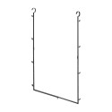 optimiseur dressing tringle a suspendre acier noir yamazaki smart 2