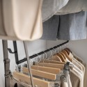optimiseur dressing tringle a suspendre acier noir yamazaki smart 2
