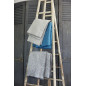 couverture en laine agneau gris clair klippan domino