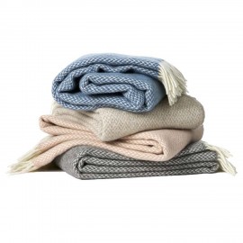 Plaid laine mérinos Klippan Pulse