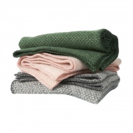 Plaid bébé laine agneau bio Klippan Domino