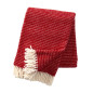 plaid laine agneau rouge rayures klippan ralph