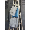 couverture laine agneau bleu klippan domino