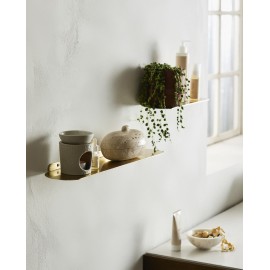 petite etagere murale fine feuille de metal dore laiton nordal fanoe