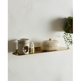 petite etagere murale fine feuille de metal dore laiton nordal fanoe