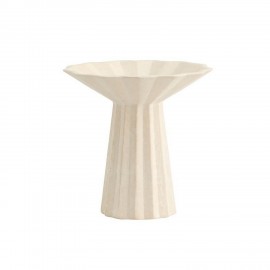 vase design ceramique blanc ivoire ecru nordal minu