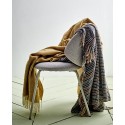 plaid bleu petits carreaux multicolores bloomingville lazzario