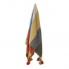 plaid large bandes multicolores coton recycle bloomingville druento
