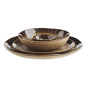 bol assiette creuse rustique gres marron madam stoltz