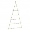 sapin de noel design metal dore a suspendre sur mur madam stolta