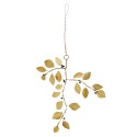 decoration noel branche feuilles dorees perles madam stoltz