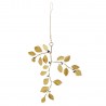 decoration noel branche feuilles dorees perles madam stoltz